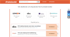 Desktop Screenshot of gratislandet.se